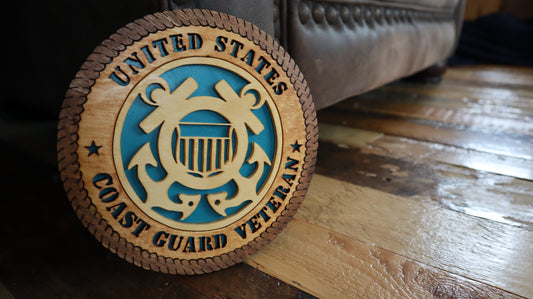 7'' United states Coast guard veteran plaque