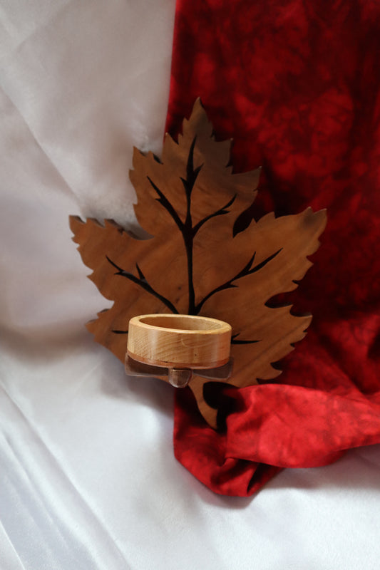 Maple leaf wall sconce