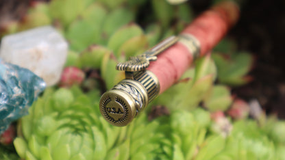 American Patriot rollerball pen Antique Brass/Red