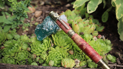 American Patriot rollerball pen Antique Brass/Red