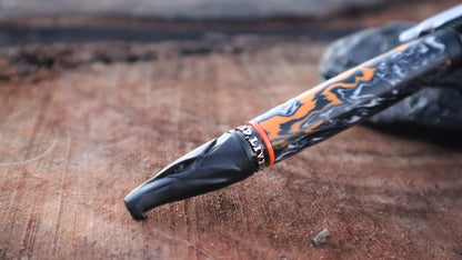 Motorcycle pen in black/orange