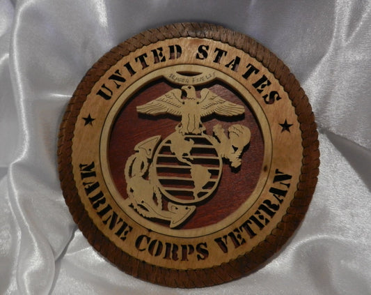 7'' Marine corps veteran plaque