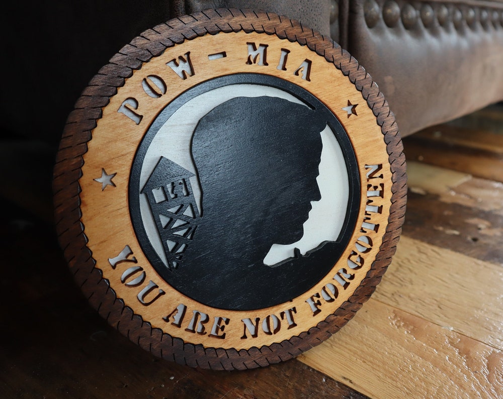 7'' POW MIA plaque